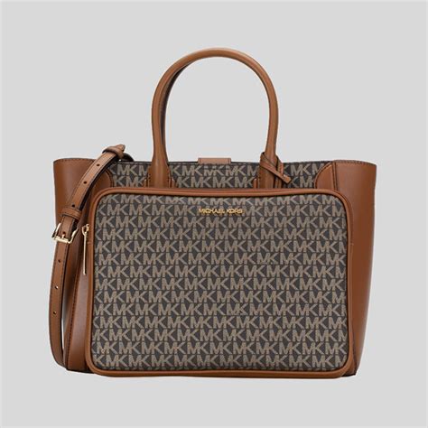 michael kors kali medium satchel|Michael Kors opened satchel purse.